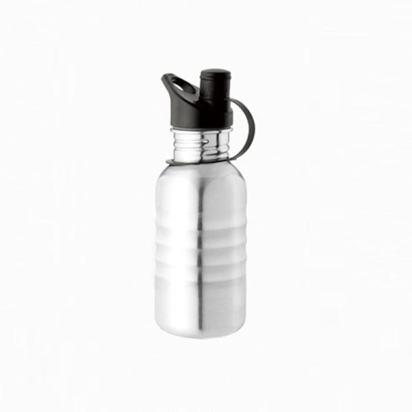 Quality 500ml Single wall stainless steel sports bottle with lid with engraved rings wholesale