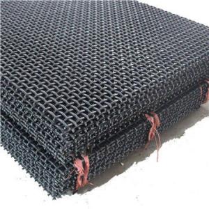 High Tensile 65mn Woven Steel Mesh Panels , Vibrating Screen Mesh For Crusher