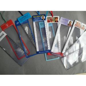 Cheap PVC Crad Bookmark Magnifier / Ruler Magnifier / Bookmark With Magnifier ,