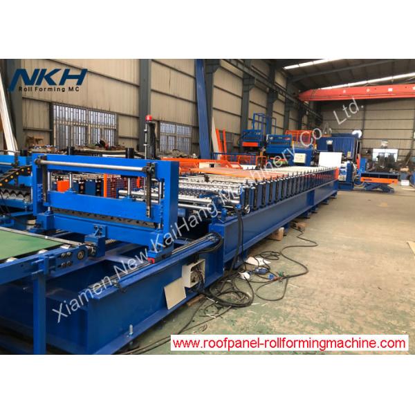 Full hard 1000mm-1250mm Corrugated Panel Roll Forming Machine Fully Automatic