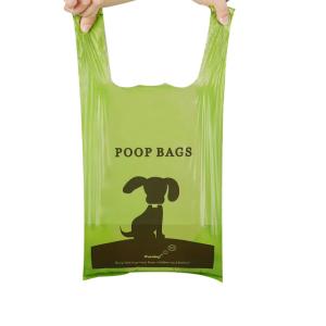 biodegradable dog poop bags with handles