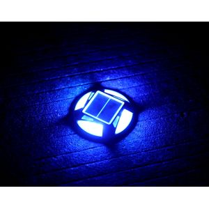 Aluminum Solar Road Stud with 12 LED Beads 1.2V Ni-Mh Battery and 4.5h Charging