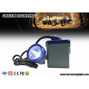 6.6Ah Battery Brass Miners Rechargeable Led Headlight with Blue PC Bezel