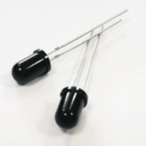 F5 Infrared 32V Plastic Sealed Receiving Tube Black Color Lens 700-1100nm IR Dip