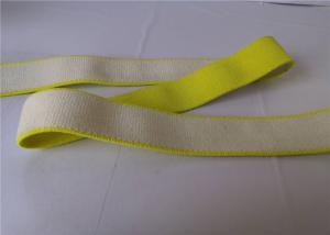 Cheap 4 Cm Knitted Polyester Elastic Webbing Yellow Custom Strong Patterned for sale