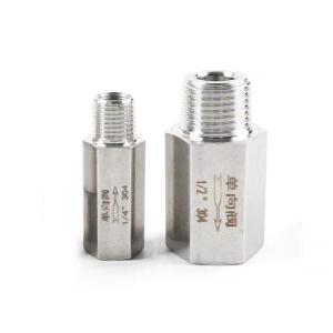 BSPP Thread 1/2 Inch Female and Male Non Return Valve CF8 for Customization