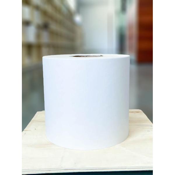 Wear Resistant Jumbo Printing Paper Roll 105u Surface Thickness Custom Thermal