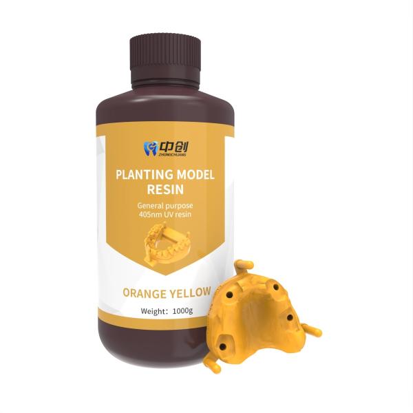 Quality Dental Light Curing 3D Printing Resin Orange With High Precision And High Toughness wholesale