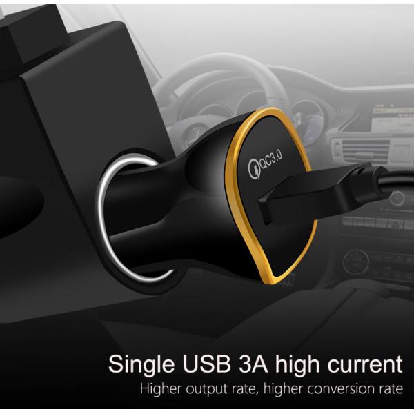 Mini High Speed Quick Charge 3.0 Car Charger For Laptop Work Tempreture -10 - 45 Degrees