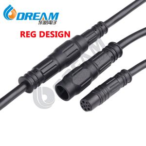 China IP66 M12 Ebike 2pin 4pin 9pin 2 4 9 Pin Motor Waterproof Cable Connector E Bike Bicycle Ebike Motor Connector on sale