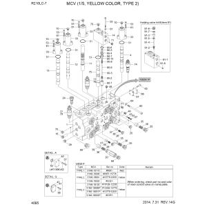 China Construction Machinery Parts Hydraulic Main Control Valve for Hyundai R210LC7 R210LC7H R215LC7 RD210-7 RD220-7 Excavator on sale