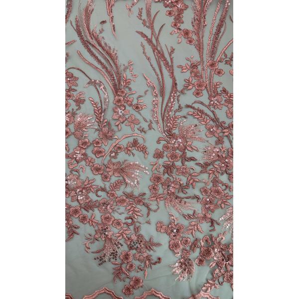 Quality Embroidery Lace  Fabric New Collection Grond Elegant Breathe Elegant for Party Gowns wholesale