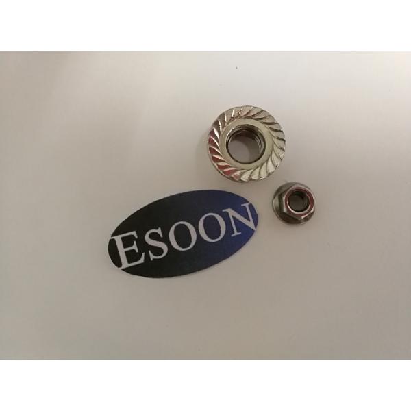 M6*1.0 Coarse Thread DIN6923/ISO4161 Class 8 Hex Flange Nut Zinc Plated Serrated