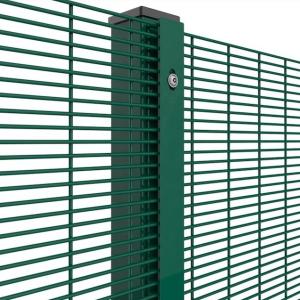 Customized PVC Coated Welded Wire Mesh 12.7 X 76.2mm 4.0mm High Security Fence