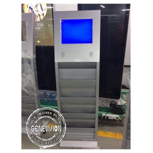 Floor Standing 22 Inch Kiosk Digital Signage , 16 / 10 Aspect Ratio 3g Lcd