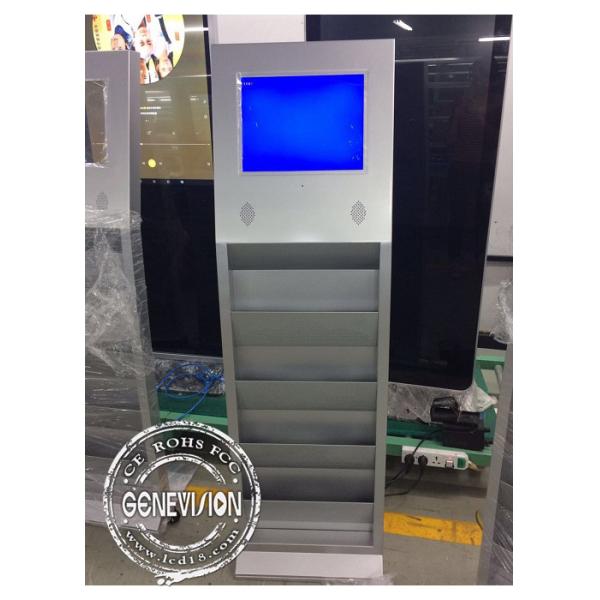 Floor Standing 22 Inch Kiosk Digital Signage , 16 / 10 Aspect Ratio 3g Lcd