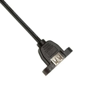 China PVC 4.8Gbps Panel Mount Cable 28AWG Usb To Type A Usb 2.0 Plug on sale