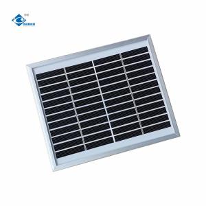 Zhiwang 2.5W Portable Tempered Glass Solar Panels ZW-2.5W-12V Glass Laminated