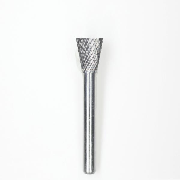 Quality Solid Carbide Inverted Cone Burr SN-42 1/8" Shank Diameter, 1/8" Head Diameter With 3/16" Length wholesale