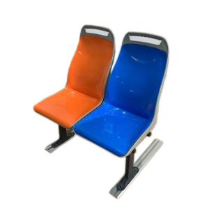 Cheap Marine Ship ABS Plastic Passenger Seats with Fixed Backrest and Single Color Option for sale