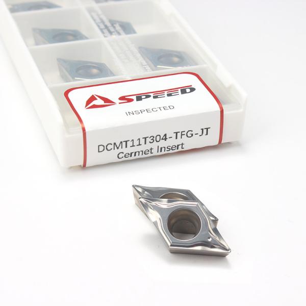 Speed Machining DCMT11T304 Cermet Inserts with Good Chemical Resistance for