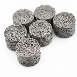 Compressed Knitted Stainless Steel Wire Mesh , Titanium Wire mesh Corrosion