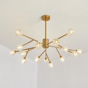China G9 Decoration Bronze  Modern Glass Pendant Chandelier on sale