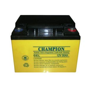 China China Champion Solar GEL Battery 12V50AH NP50-12-G Sealed Lead Acid Solar GEL Battery, Deep Cycle Solar GEL Battery on sale
