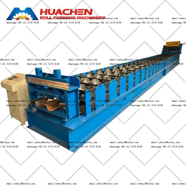 Chain Drive Panel Roll Forming Machine For PPGI / GI Material Type Floor Deck