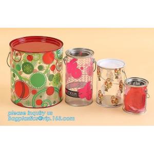 aluminum tin aluminum container jar with clear window top aluminum cans with