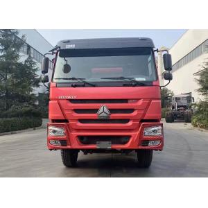 12cbm Red Used Concrete Mixer Truck With Pump Sinotruk HOWO