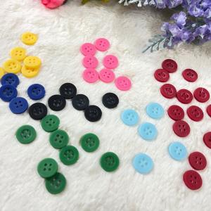 Fashion Buttons Custom DIY Luxury Colorful Round 4 holes Resin Buttons Polyester