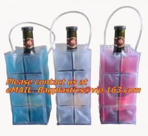 China Promotional PVC cooler bag for wine, Custom Refillable Travel Plastic Pvc Bottle Ice Tote Red Wine Cooler Bag As Gift Wh on sale