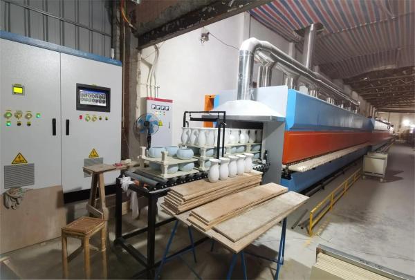 Natural Gas Heating Roller Kiln with Customized Max Temperature and Loading