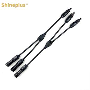 2to1 Two Sink One Y Branch Photovoltaic Connector Solar Confluence MC4 Connector