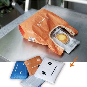 Custom Tyvek Foldable Shopping Bag Sustainable Singlet Bag, Grocery Bag, T-Shirt