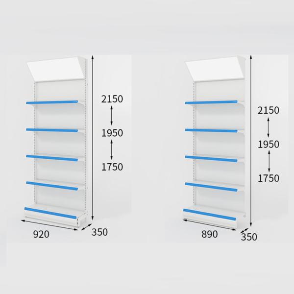 Quality Gondola Medical Store Display Rack Steel Material Powder coating CE Certificate wholesale