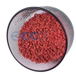 4mm EPDM Rose Color Rubber Granules Safe For Preschool Rubber Flooring