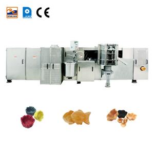 PLC Control System Stainless Steel Biscuit Baking Machines Adjustable Snack