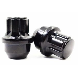 Black Large Acorn Conical Seat Wheel Lug Nuts For Tesla Factory Wheels