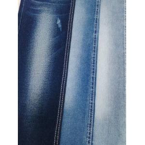 Shrink Resistant 3/1 Right Twill Dark Indigo High Stretch Denim Fabric 10oz For