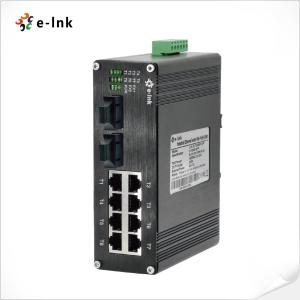 Cheap Industrial 8-port 10/100Base-T + 2-port 100BASE-FX Ethernet Switch for sale