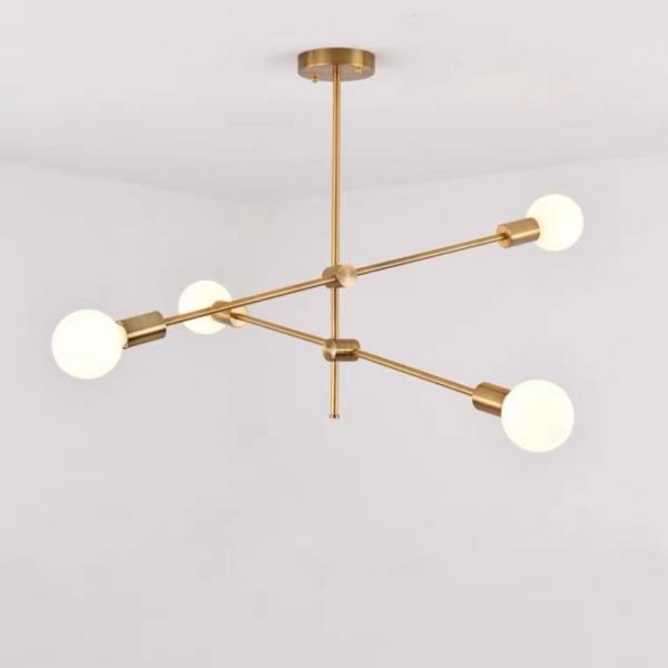 Glass Ball Sinple Style Living Room Modern LED Chandelier