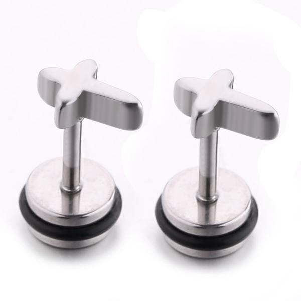 Wholesale Halloween Earrings Cool Cross Stud Earrings Piercing Jewelry Factory