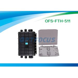 PC Optical Fiber Splicing Enclosure Mechnical Seal Joint Box 6 Port Horizontally