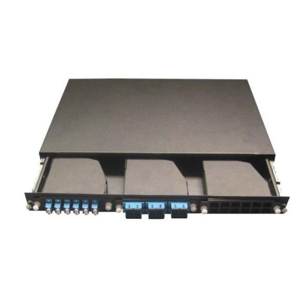 Quality 19 Inch Network Cable MPO Patch Panel , 3pcs MPO Casstte Module wholesale