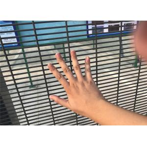 Cheap high security fence panels, pvc coated clearvu no climb fence for sale