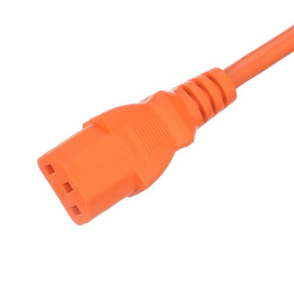 Italy 3pin Plug to 2*C13 Female Y Type Splitter Power Cord Grounding Non-Grounding Current/Voltage Rate 16A/250V