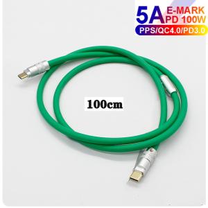 6mm O.D USB 3.1 Type C Charge Cable PD 100W Charging for Laptops Tablets Smart