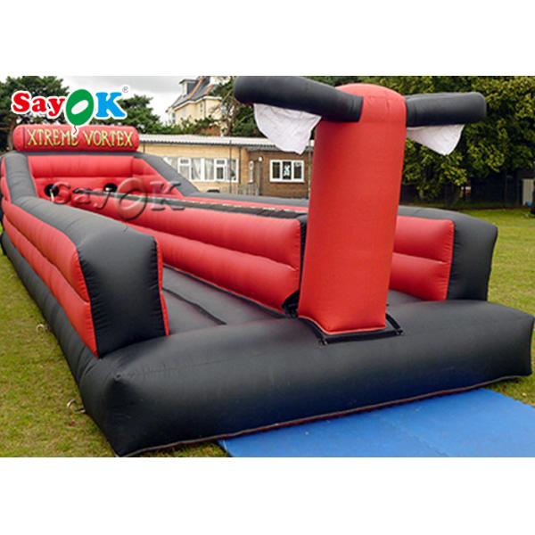 Interactive Inflatable Games PVC Bungee Run Inflatable Sports Games Commercial